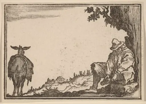 Peasant Removing His Shoe, by Edouard Eckman