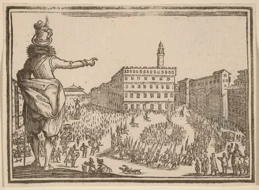 Piazza della Signoria, Florence, by Edouard Eckman
