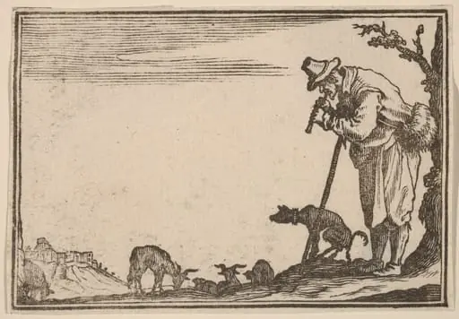 Shepherd Playing Flute, by Edouard Eckman