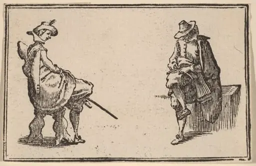 Two Seated Figures, by Edouard Eckman