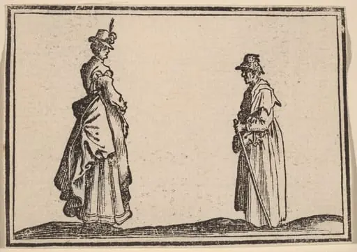 Two Women in Profile, by Edouard Eckman