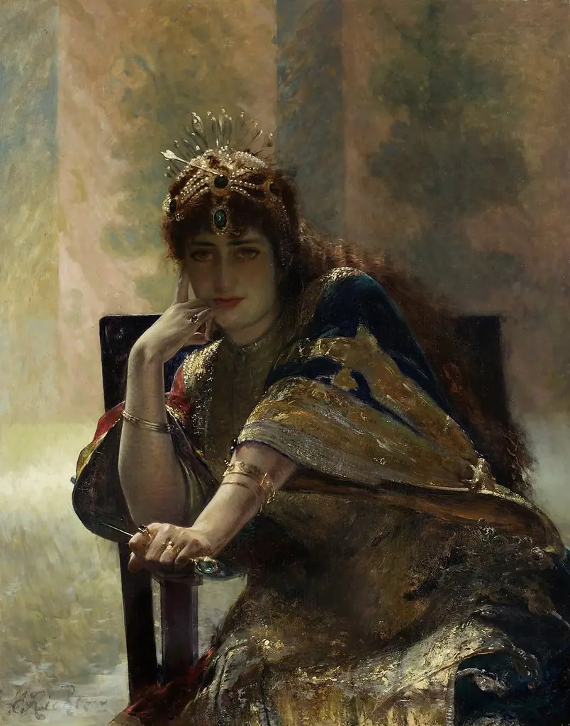 Oriental Woman, by Edouard Frederic Wilhelm Richter