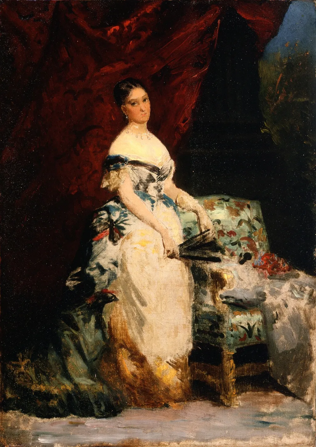 Portrait of Princess Brancaccio-Massimo, by Edouard Louis Dubufe, oil, 1870