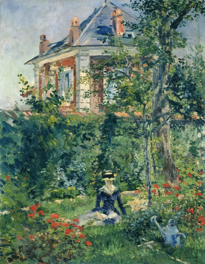 A Garden Nook at Bellevue, by Edouard Manet