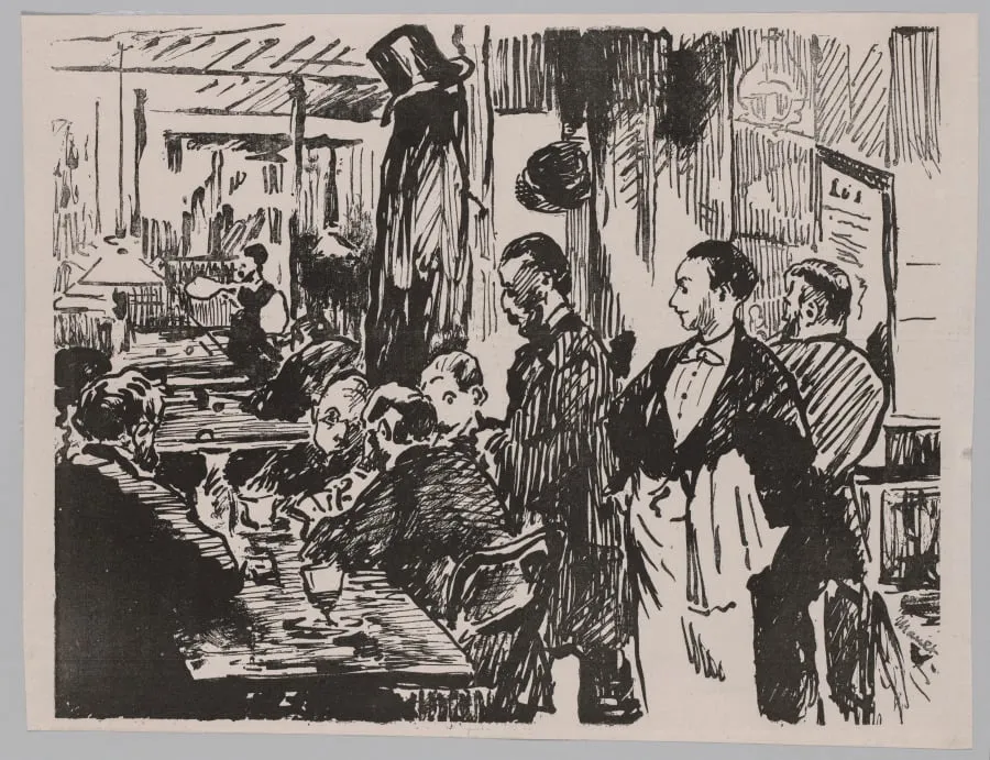 At the Café, by Edouard Manet, 1874