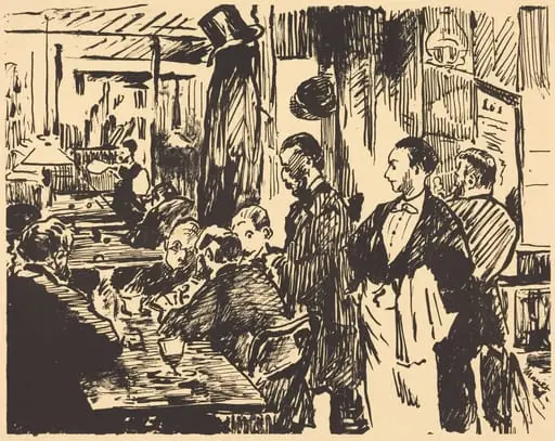 At the Café (Au café), by Edouard Manet