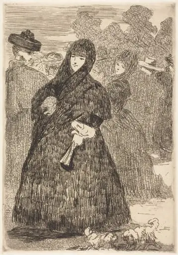 At the Prado (Au Prado), by Edouard Manet