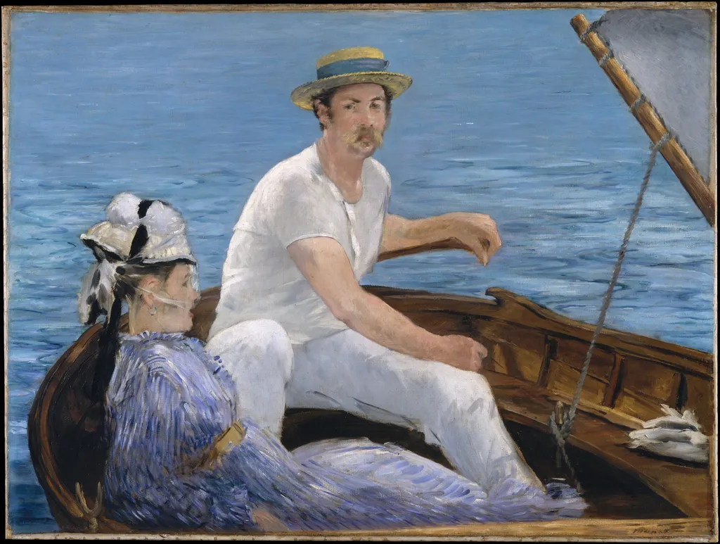 Boating, by Édouard Manet, oil, 1874