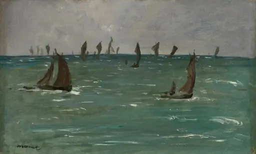 Boats at Berck-sur-Mer, by Edouard Manet