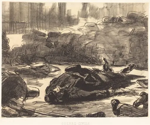 Civil War (Guerre civile), by Edouard Manet