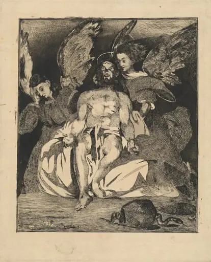Dead Christ with Angels (Christ aux anges), by Edouard Manet