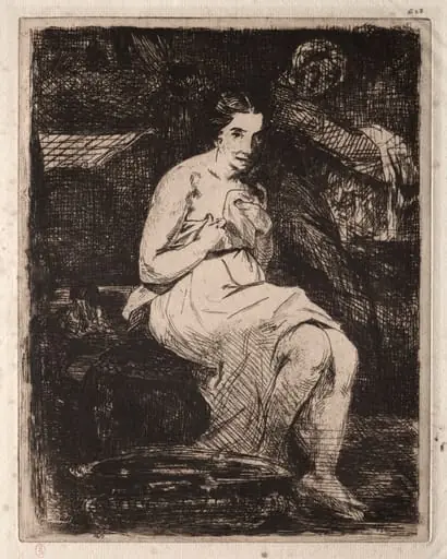 La Toilette, by Edouard Manet