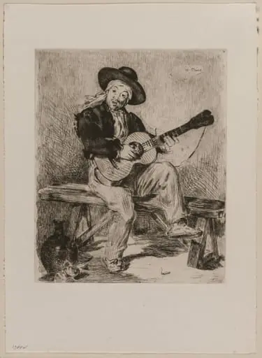 Le Guitarrero, by Edouard Manet