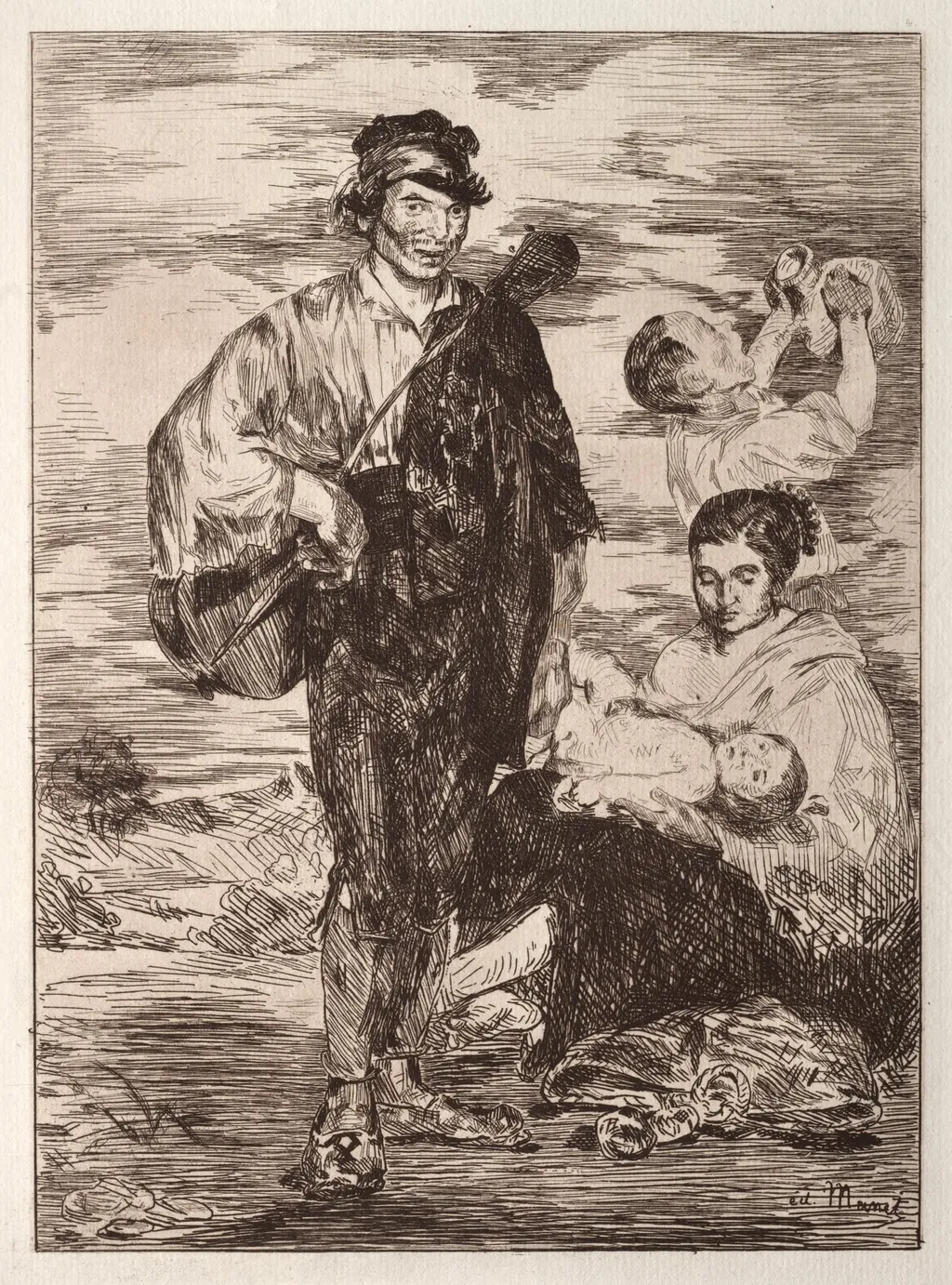 Les Gitanos, by Edouard Manet, 1862