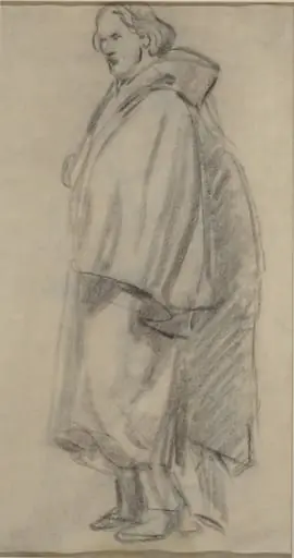 Man Wearing a Cloak [verso], by Edouard Manet