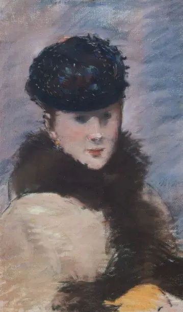 Méry Laurent Wearing a Small Toque, by Edouard Manet