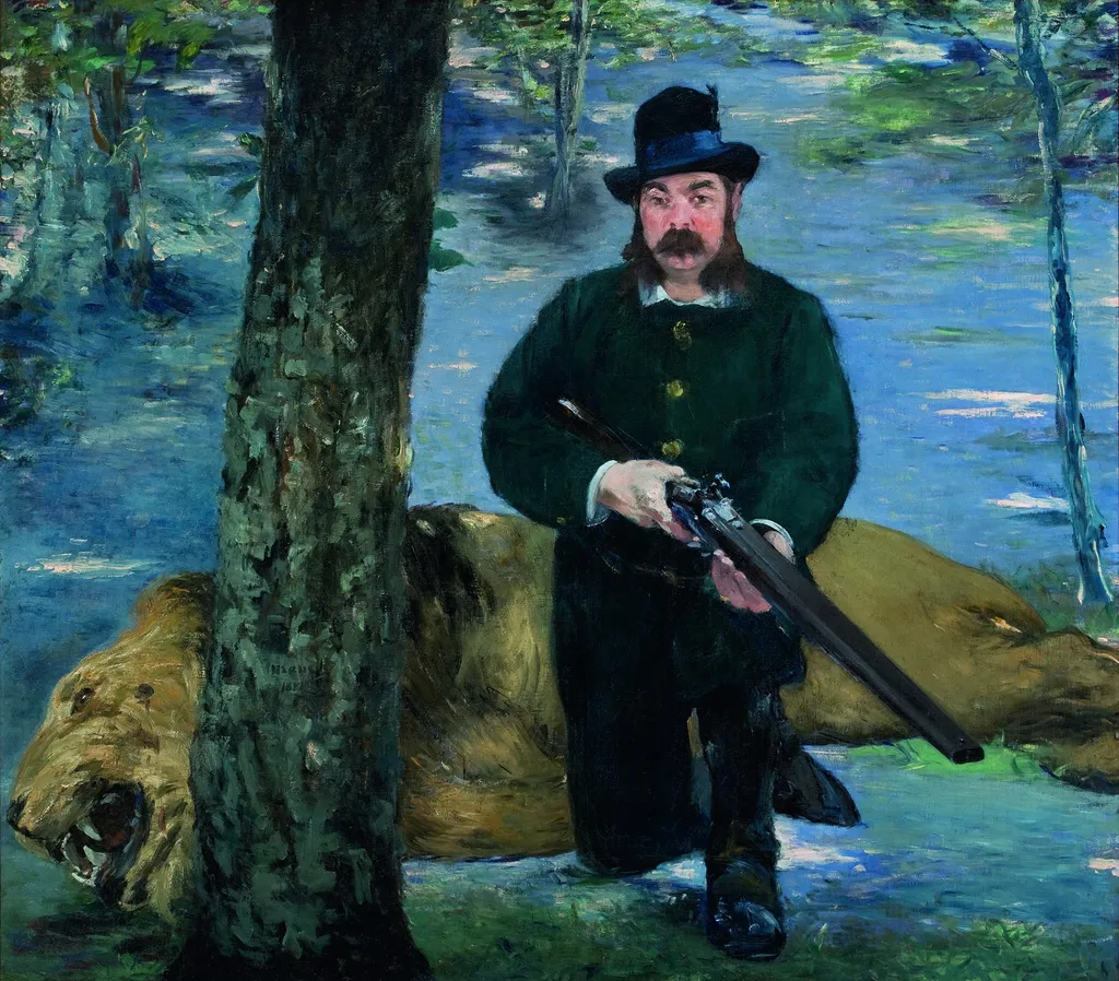 Mister Pertuiset, The Lion Hunter, by Edouard Manet, oil