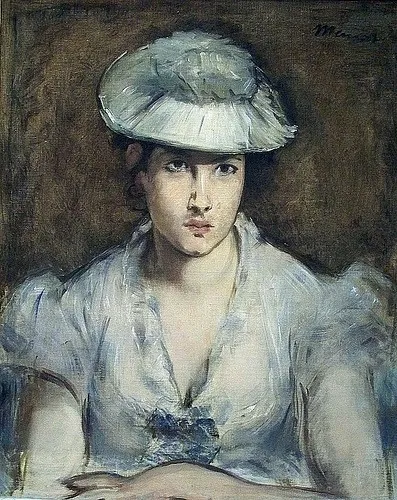 Portrait of Marguerite Gauthier-Lathuille, by Edouard Manet, oil