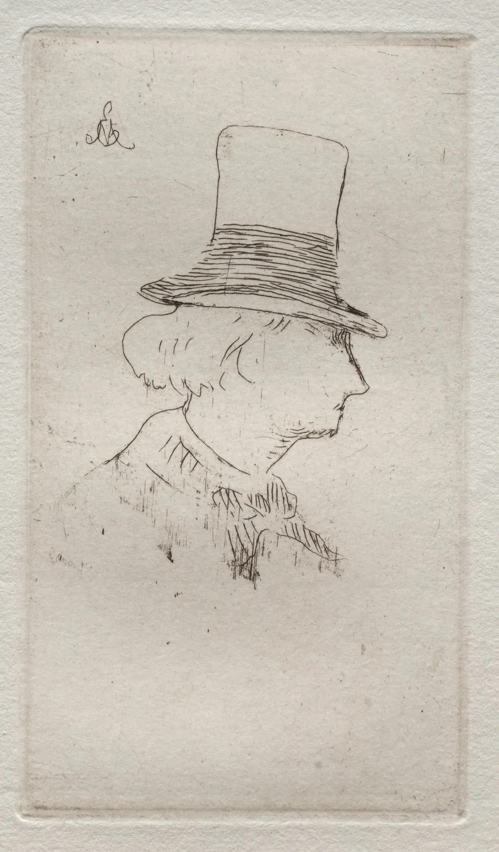 Profile Portrait of Charles Baudelaire, by Edouard Manet, 1862