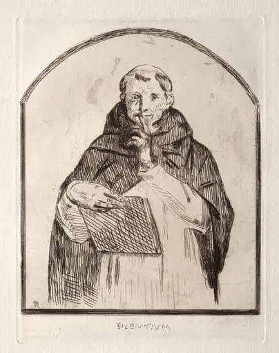 Silentium, by Edouard Manet