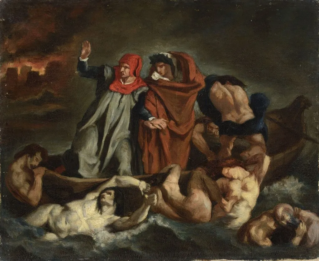 The Barque of Dante, by Edouard Manet, unspecified, 1854