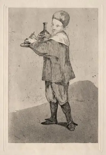 The Boy Carrying a Tray, by Edouard Manet