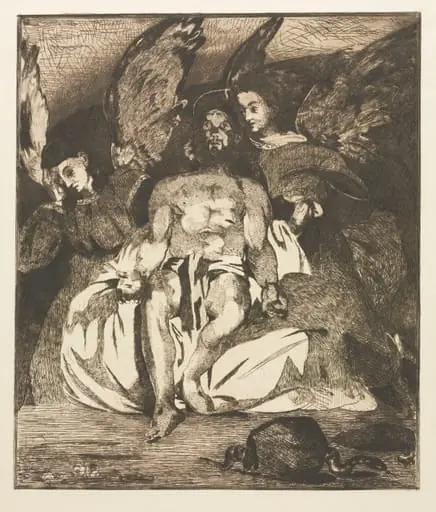 The Dead Christ with Angels, by Edouard Manet