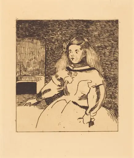 The Infanta Marguerita (Infante Marguerite), by Edouard Manet