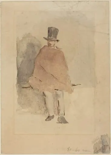 The Man in the Tall Hat, by Edouard Manet