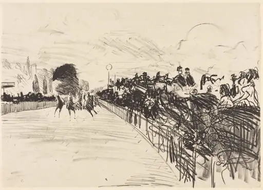 The Races (Les courses), by Edouard Manet