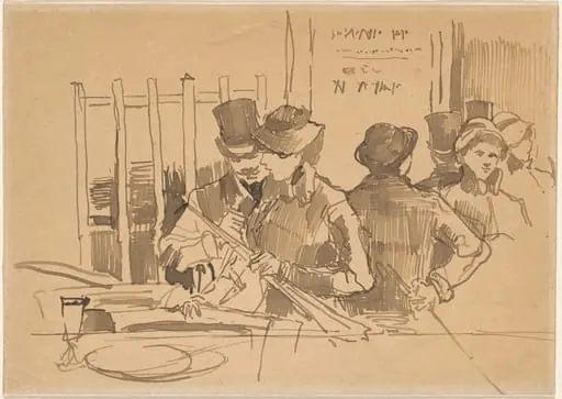 The Railway Restaurant, by Edouard Manet