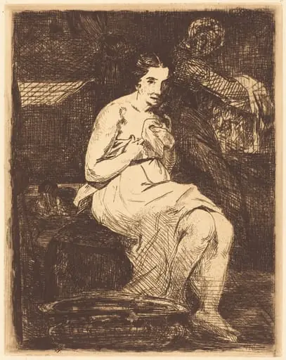 The Toilette (La toilette), by Edouard Manet