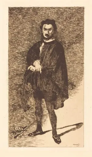 The Tragic Actor (L'acteur tragique), by Edouard Manet