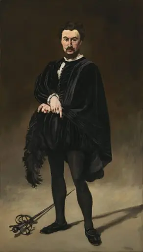The Tragic Actor (Rouvière as Hamlet), by Edouard Manet