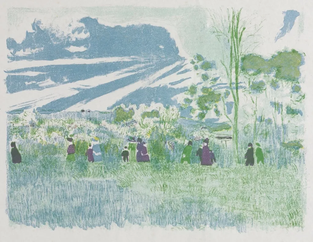 Across the Fields, by Édouard Vuillard, 1899