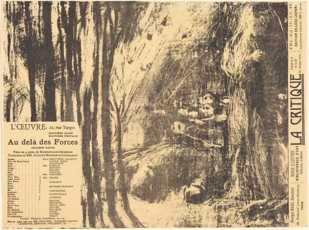 Au-delà des forces humaines, by Édouard Vuillard, ink, 1897