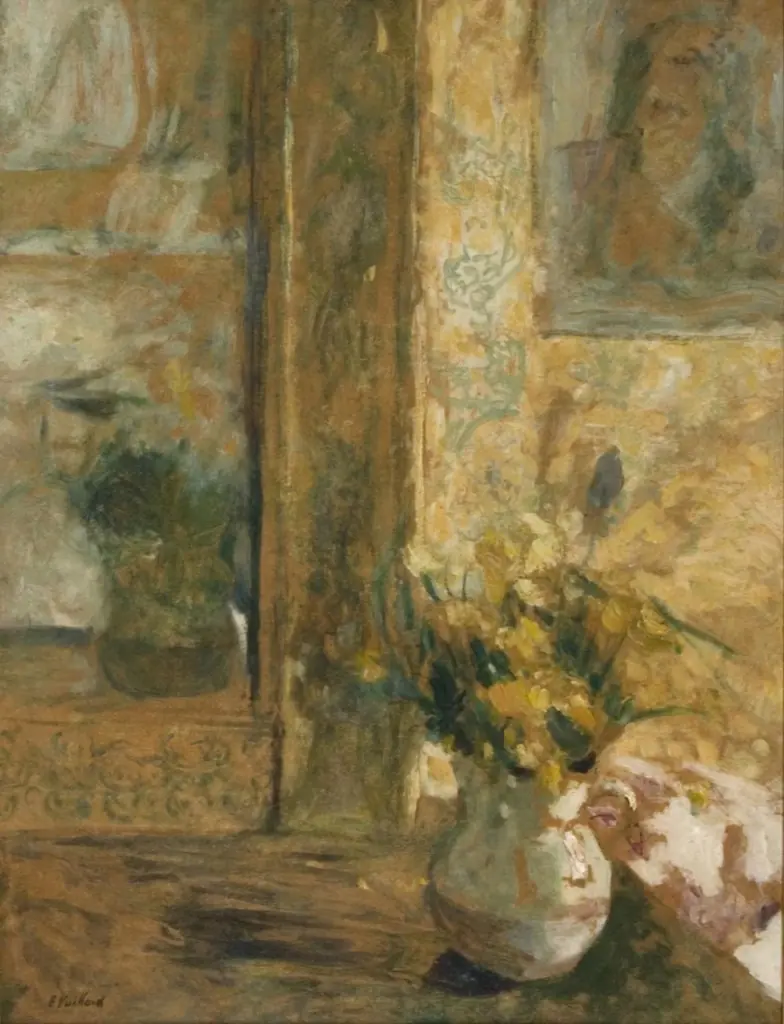 Bouquet and Mirror, by Édouard Vuillard