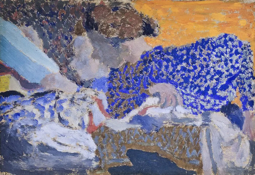 Deux ouvrières dans l'atelier de couture [Two Seamstresses in the Workroom], by Édouard Vuillard
