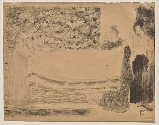 Folding the Linen, by Édouard Vuillard