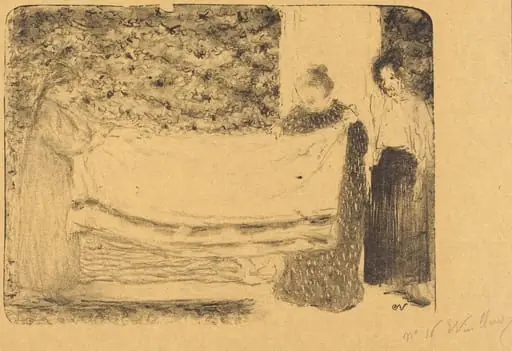 Folding the Linen (Le pliage du linge), by Édouard Vuillard