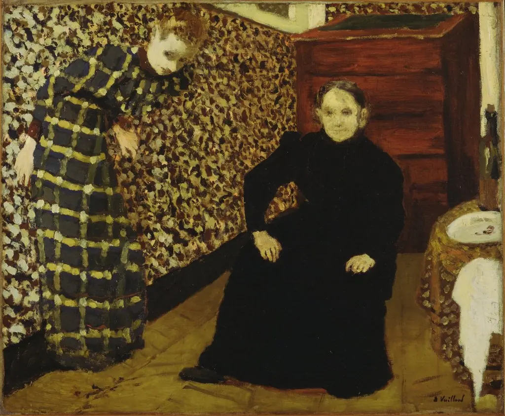 Interior Mother and Sister of the Artist, by Édouard Vuillard
