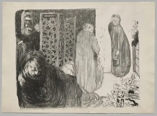 Interior with a Screen, by Édouard Vuillard