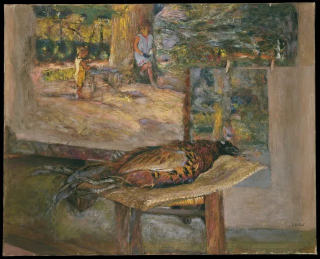Interior with Paintings and a Pheasant