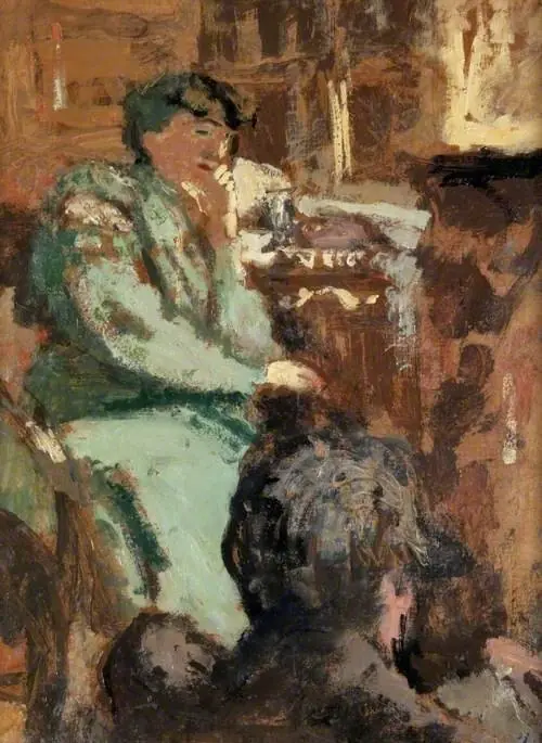 Lady in Green, by Édouard Vuillard