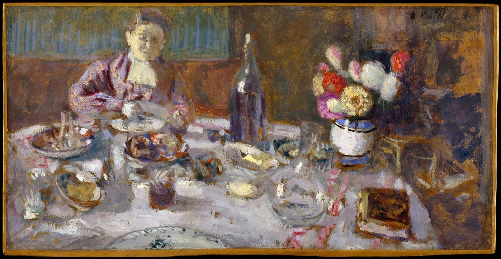 Luncheon, by Édouard Vuillard, oil, 1901