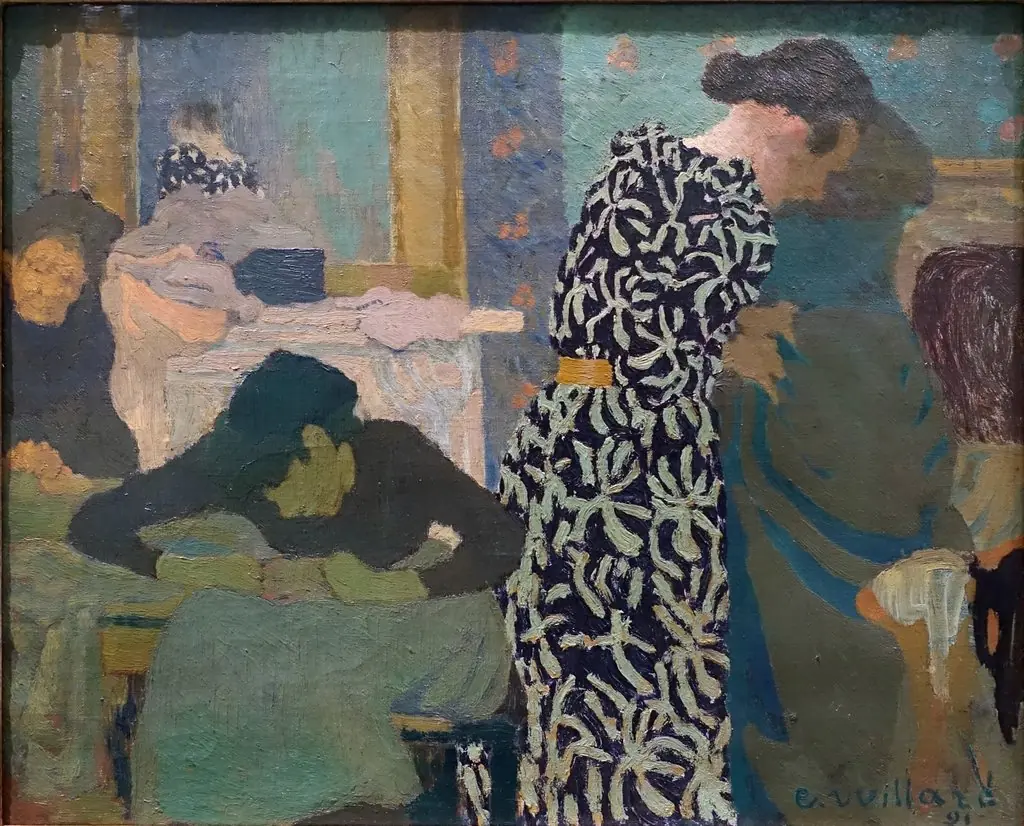 O vestido estampado, by Édouard Vuillard