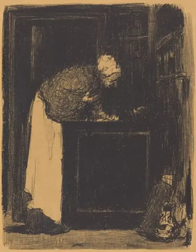 Old Woman at a Stove (Vielle Femme au Fourneau), by Édouard Vuillard