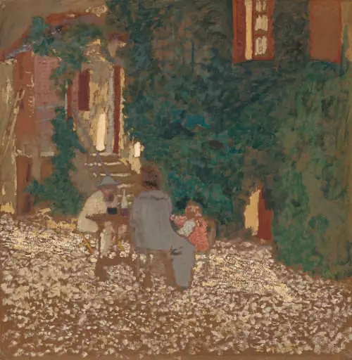 Repast in a Garden, by Édouard Vuillard