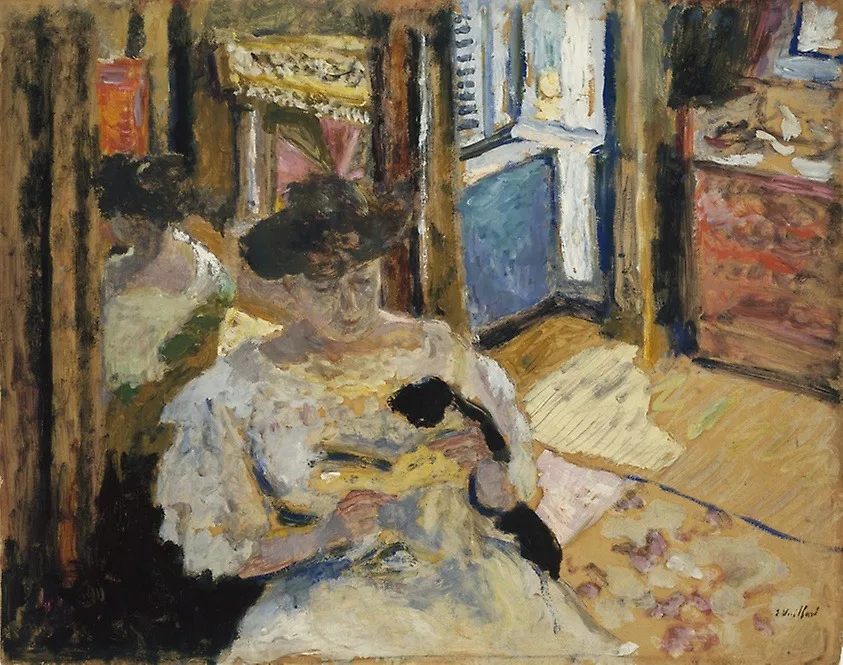 The Dressing-Room, Madame Hessel Reading at Amfréville, by Édouard Vuillard, unspecified, 1906