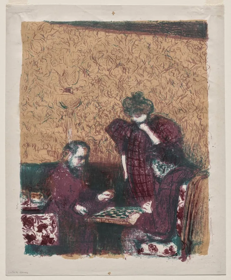 The Game of Checkers, by Édouard Vuillard, 1899